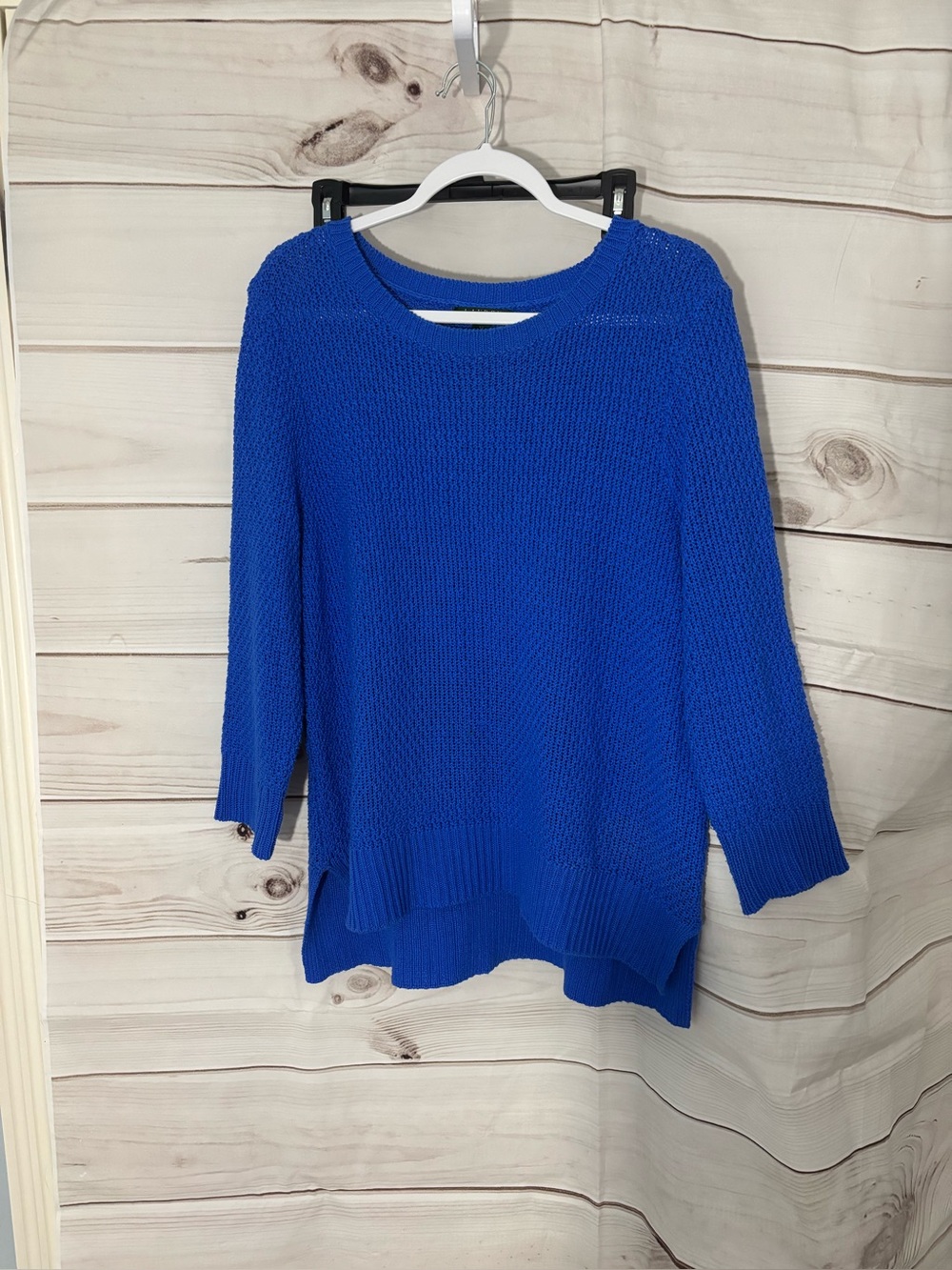 Ralph Lauren Royal Blue Crewneck Knit Sweater